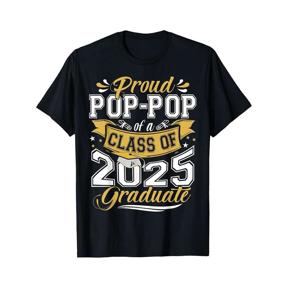 Designer T shirt Super Proud Mommy of 2025 Graduate Awesome Family College , 100% cotton, short sleeve, Wrinkle resistant, Casual, comfortable fit - 2