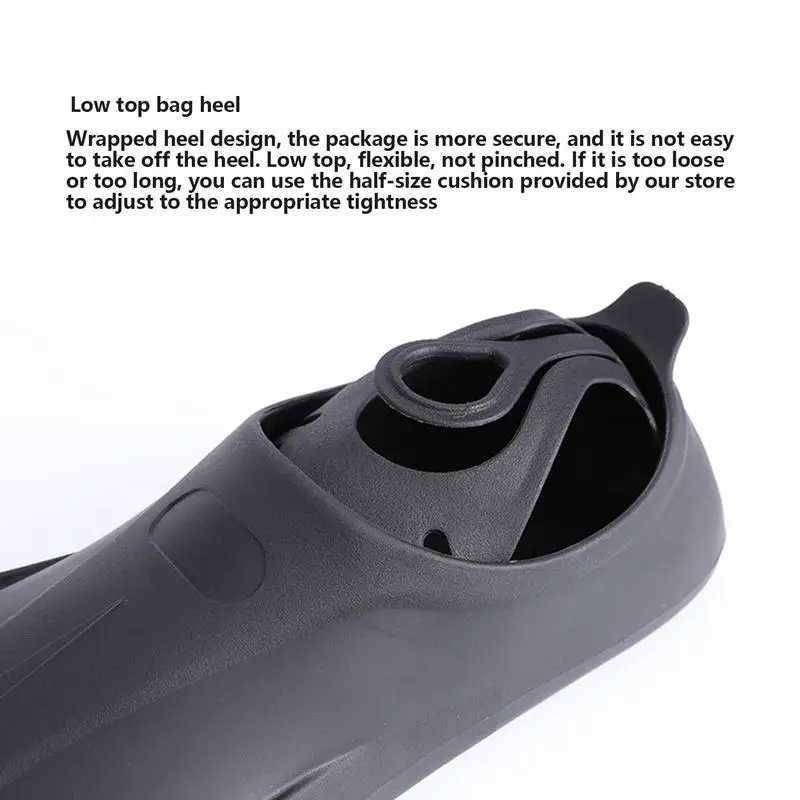 35-45 Short Swimming Fins Adult Inflatable Fins Full Foot Swimming Flip Cover Travel Size for Inflatable Diving Swimming Supply Inflatable FinsY250412