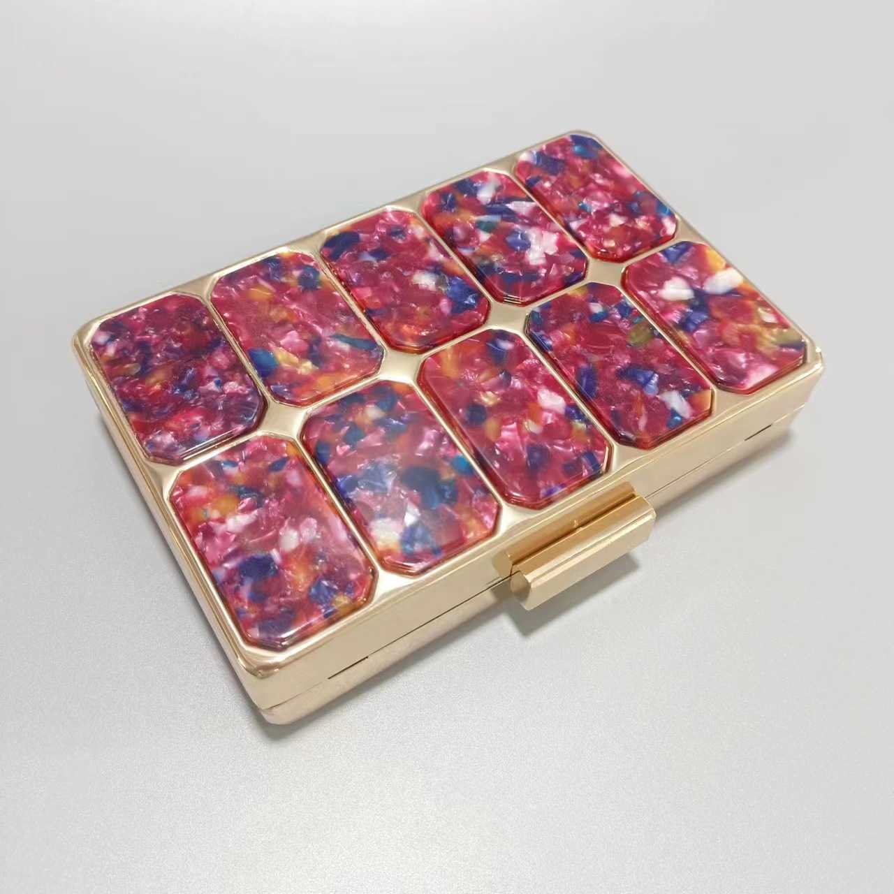 selling new acrylic dinner bag grab bag single shoulder diagonal cross wedding fashion bag for women