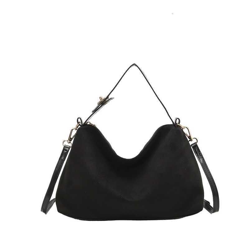 Faux Suede Solid Color Large Capacity Casual Tote PU Winter Fashion Daily Leisure Commuting Durable Lightweight Shoulder BagsT2511112