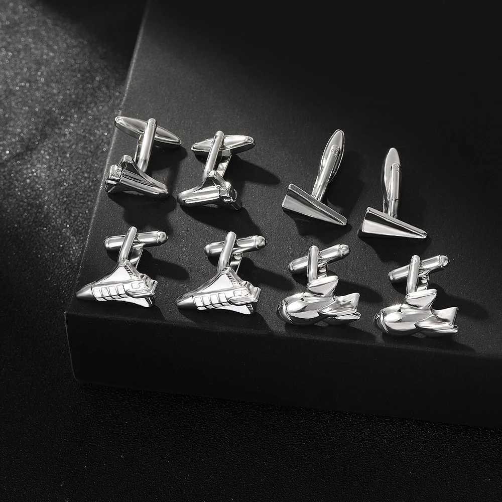 4 styles of space shuttle cufflinks personalized space shuttle cufflinks Gemelos set mens shirt accessoriesT250412