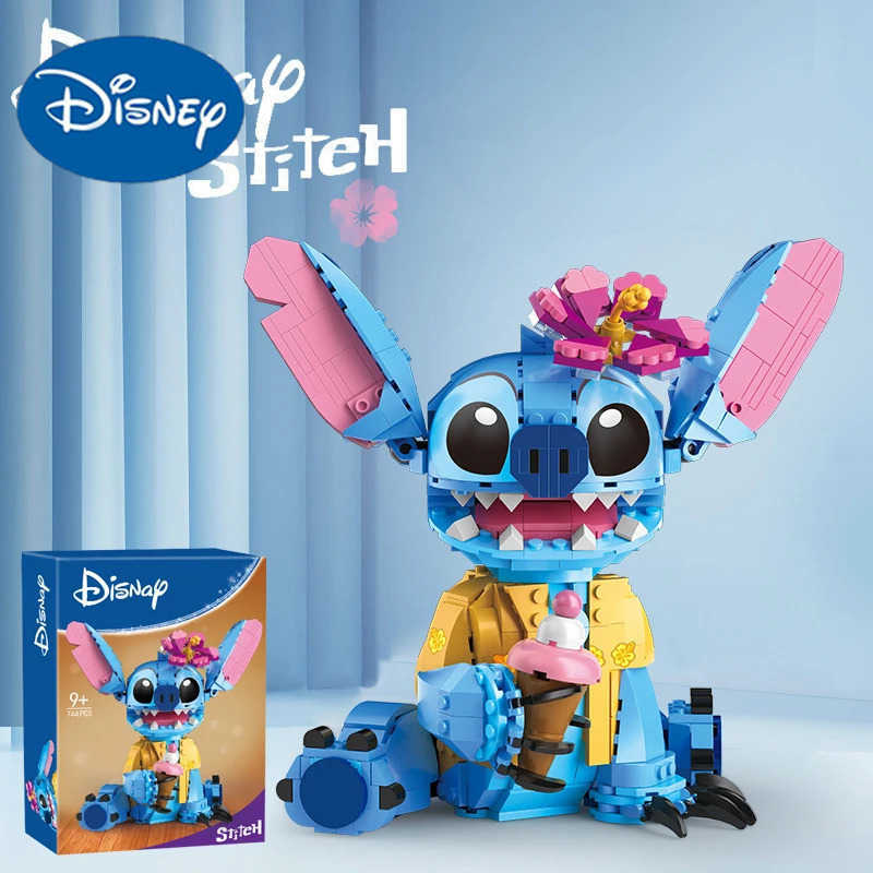 Disney Stitch Building Blocks Toys Ear Mobility Children Puzzle Assembly Toys Decorate Girl Boy Birthday Christmas Gift Toys Y2504012