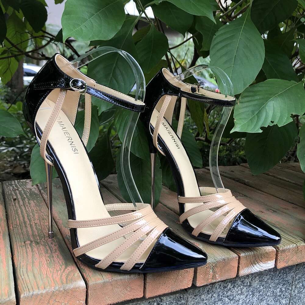 Women Pumps 16cm Extreme Metal High Heels Stilettos Sexy Fetish Cross Dresser Model Club Party Man Unisex Shoes Red Nude Sier
