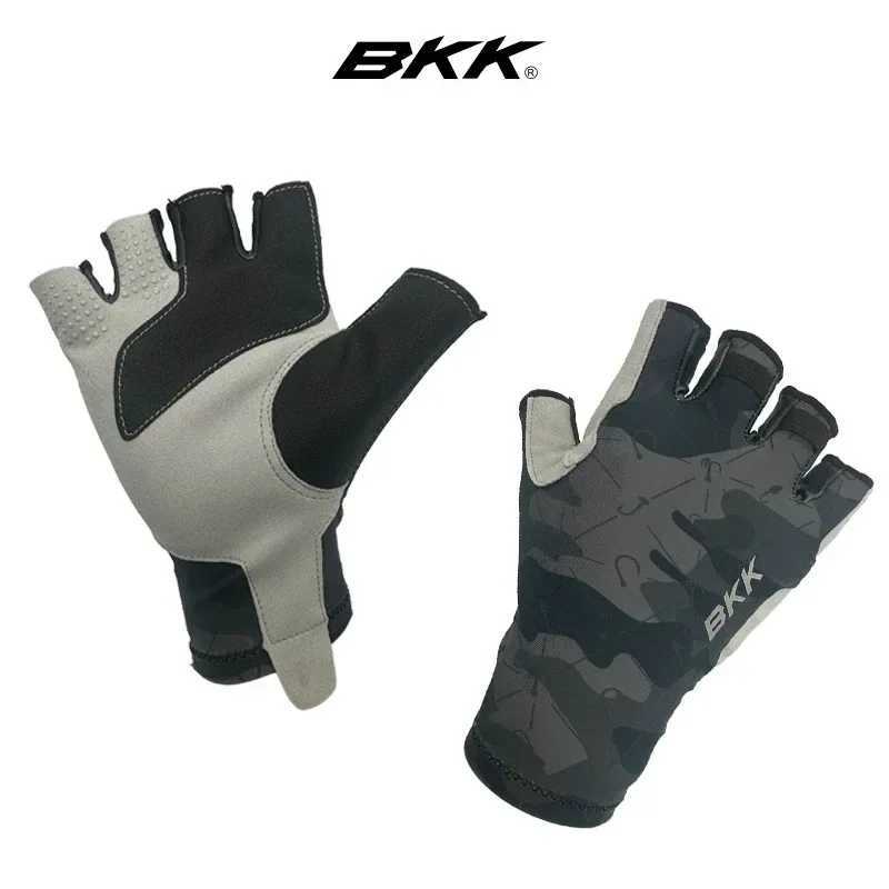 New BKIKI Fishing Half-finger Gloves Thin Outdoor Sports Non-slip Fitness Cycling FingerlessC250412