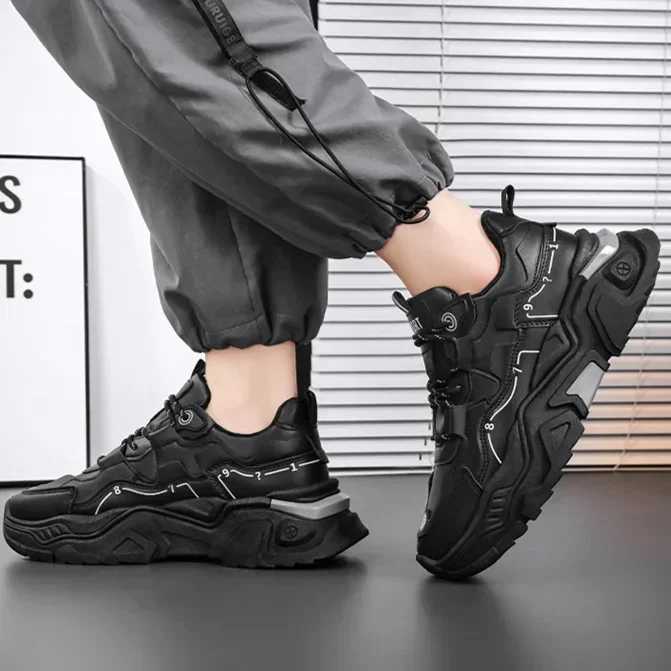 Brand Mens Shoes white Sports Shoes New Breathable White Shoes for Mens Korean Style Trendy All-match Increase M Sneakers Z250411