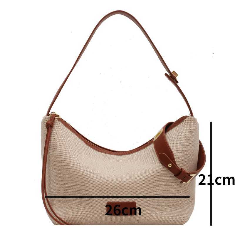 Fashionable and casual soft ordinary womens bag Oxford cloth shoulder foreskin leather shoulder strap handbag womens luxury bagXJ250412