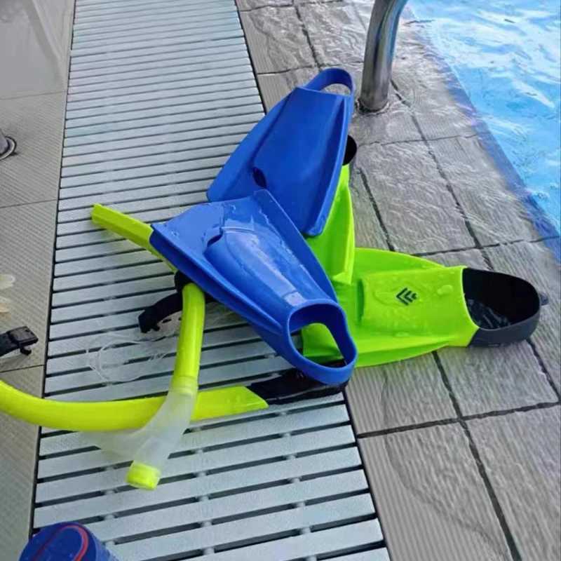 High quality new adult swimming dual fin lapel professional training assistance for diving lapel swimming silicone short fin lapelY250412