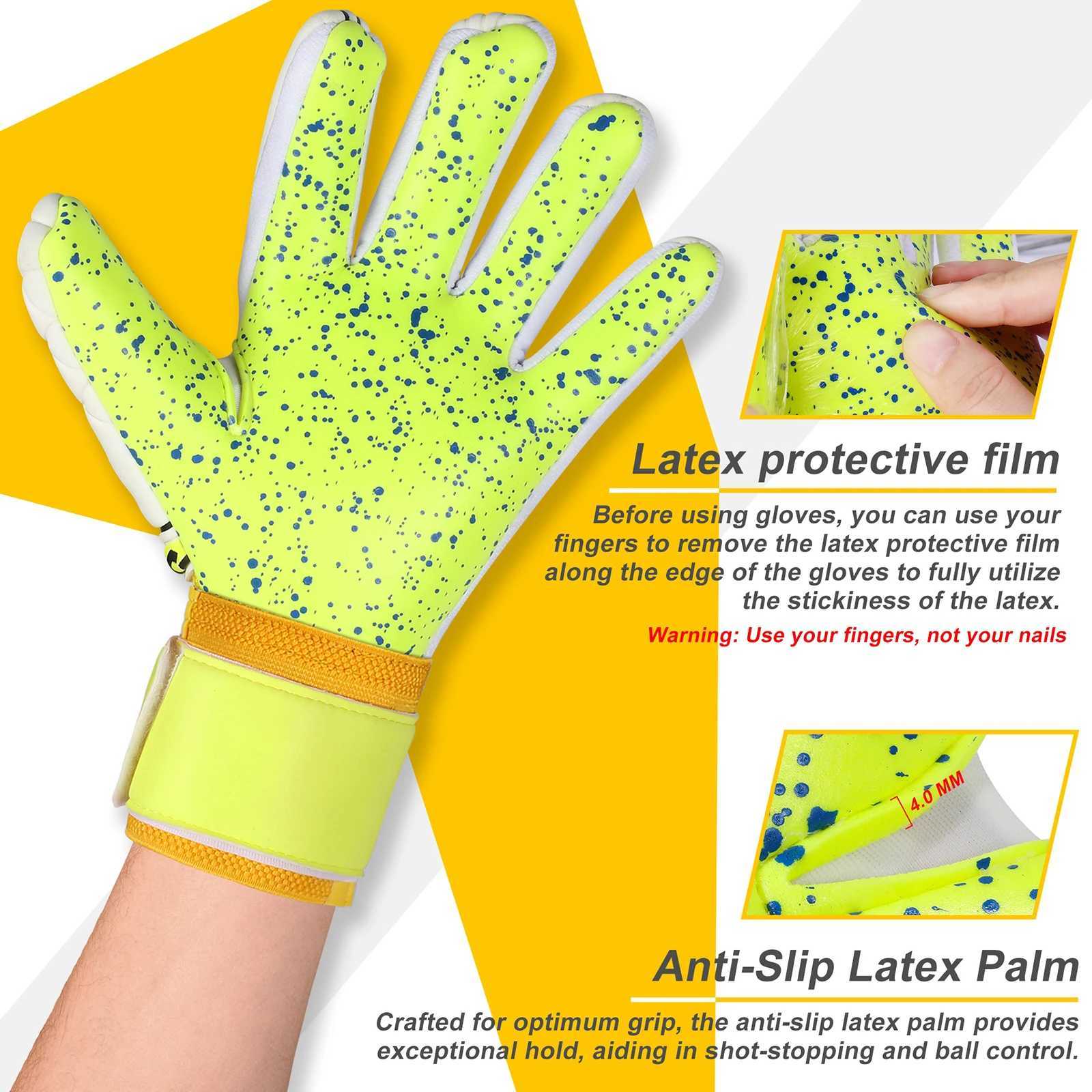 Professional football goalkeeper gloves youth and childrens football gloves high-performance advanced grip training competitionXJ250412