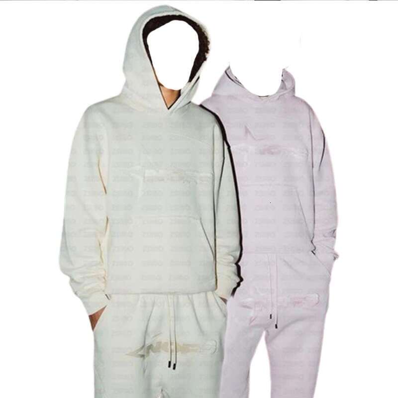 NOFS Letter Embroidery Fashion Brand Loose Oversized Hoodie Y2k Hip-Hop Streetwear Women Pullovers Casual Top Pants Sportswear