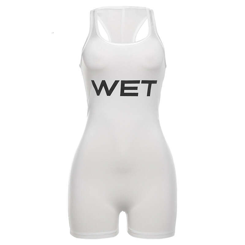 Women's Wear Women's Summer New Fashion And Sexy Backless Solid Color Suspended Sports Tight Jumpsuit
