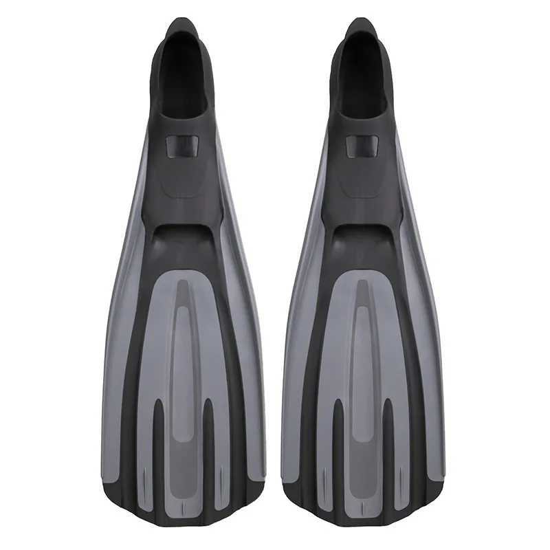 Swimming snorkeling 3-color silicone rubber non diving lung flap mid length heel style long flapY250412