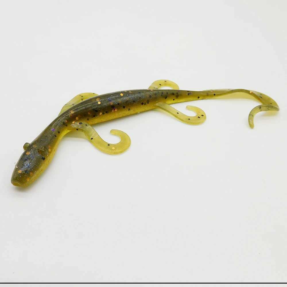 ESFISHING Soft Plastic Lures Wild Lizard 140mm 6pcs Pesca Isca Artifical Silicone Bass Fishing Baits Z250411