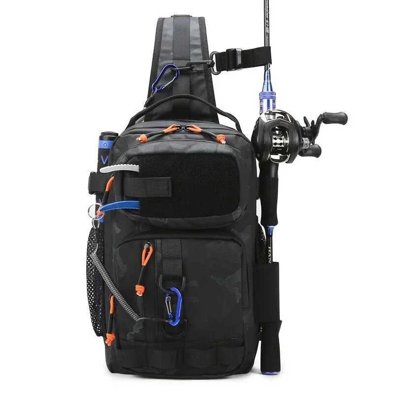 Tactical FIshing Bag Backppack Chest Sling Outdoor FIshing Lure Rod Men Sports Handbags Shoulder Laser Molle Hunting Hiking Bags Z250411