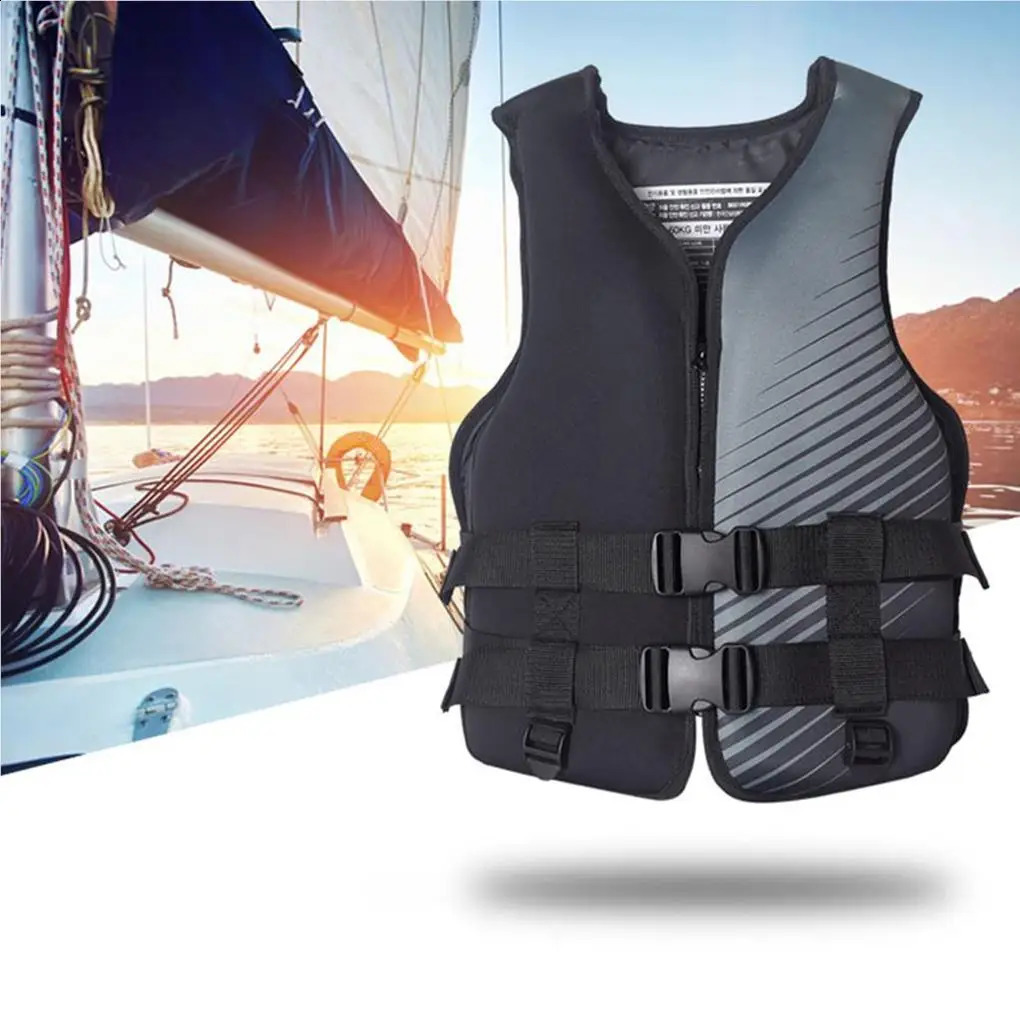 Lifejacket Neoprene Life Jacket Water Sport Buoyancy Jacket Life Vest Swimming Boating Skiing Driving Vest Drifting 250411