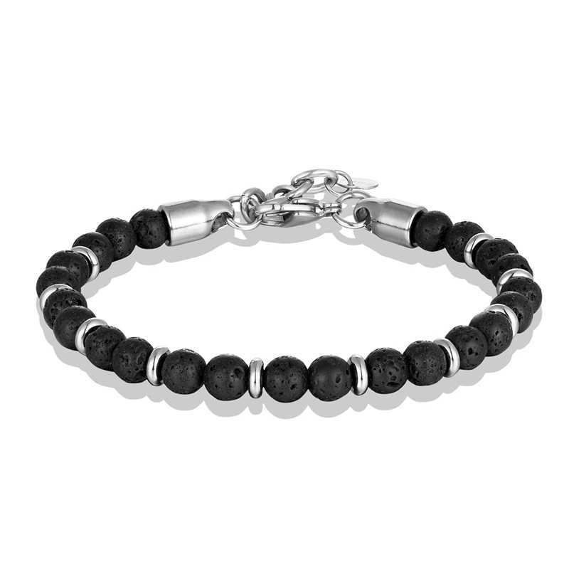 6mm Tiger Eye Beads Strand Bracelets Men Women Charm Stainless steel Chain Colorful Natural Stone Bracelet Male Jewelry Gift NewC250411
