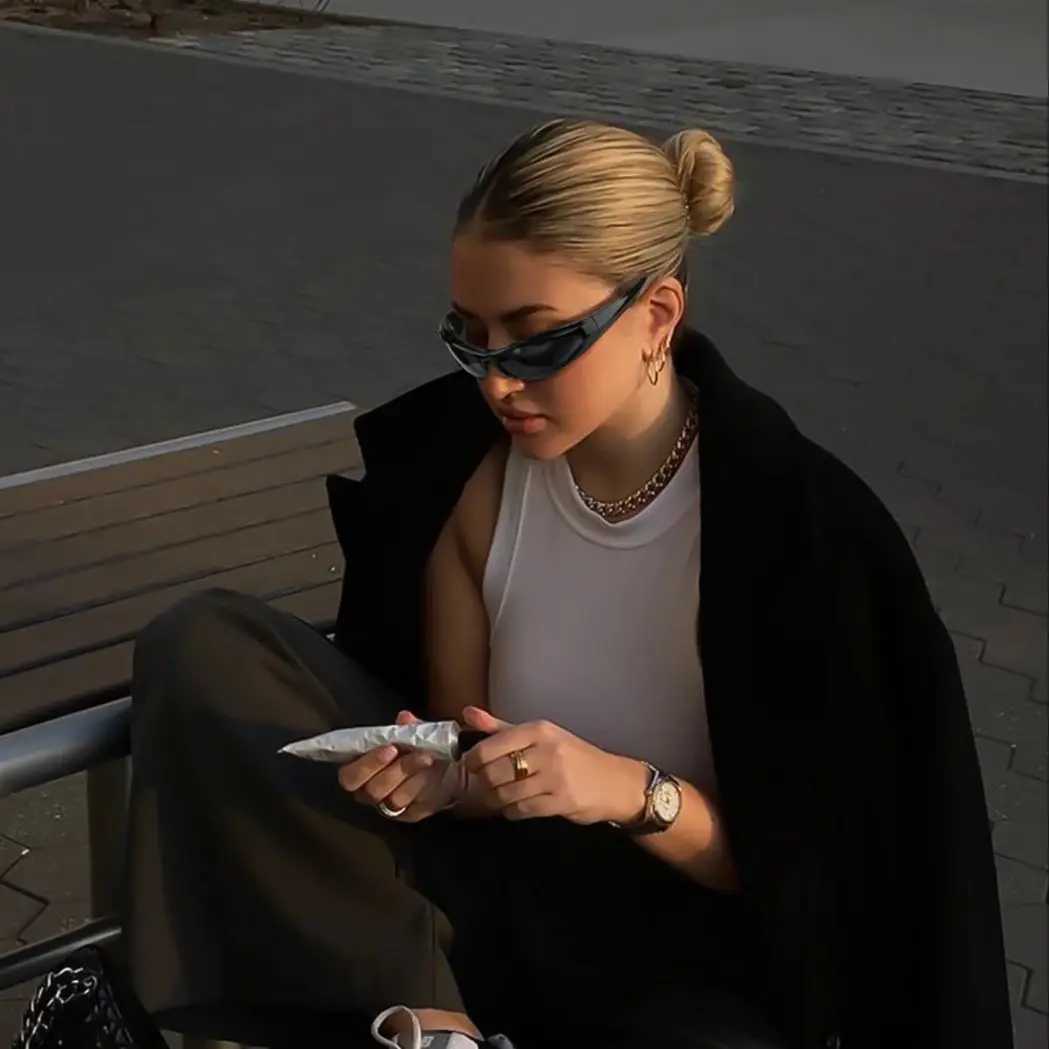 Y2K Small Face Sunglasses For Women Men Fashion Sports Driving Mirror Goggles Vintage Sun Glasses Designer UV400 Eyewear Z250411