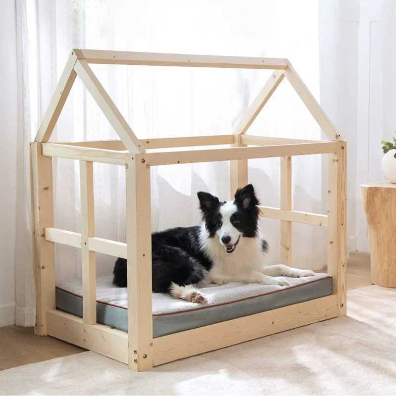 Dog bed kennel pad memory foam warm and soft pet bed with removable and washable cover dog pad puppy accessories pet supplies X250412