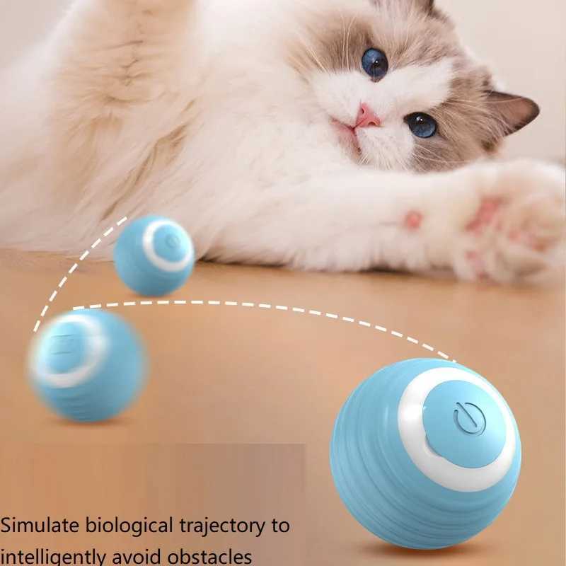 Interactive Cat Ball Automatic Cat Toy Indoor Cat Toy Electric Game Pet Product MWJ01 Y250412