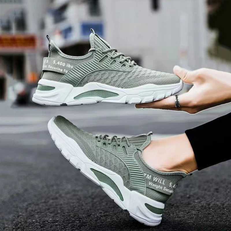 Summer Men Casual Shoes Breathable Mesh Mens Shoes Lightweight Running Sneakers Soft Jogging Tennis Sport Shoes Size 39-44 Z250411