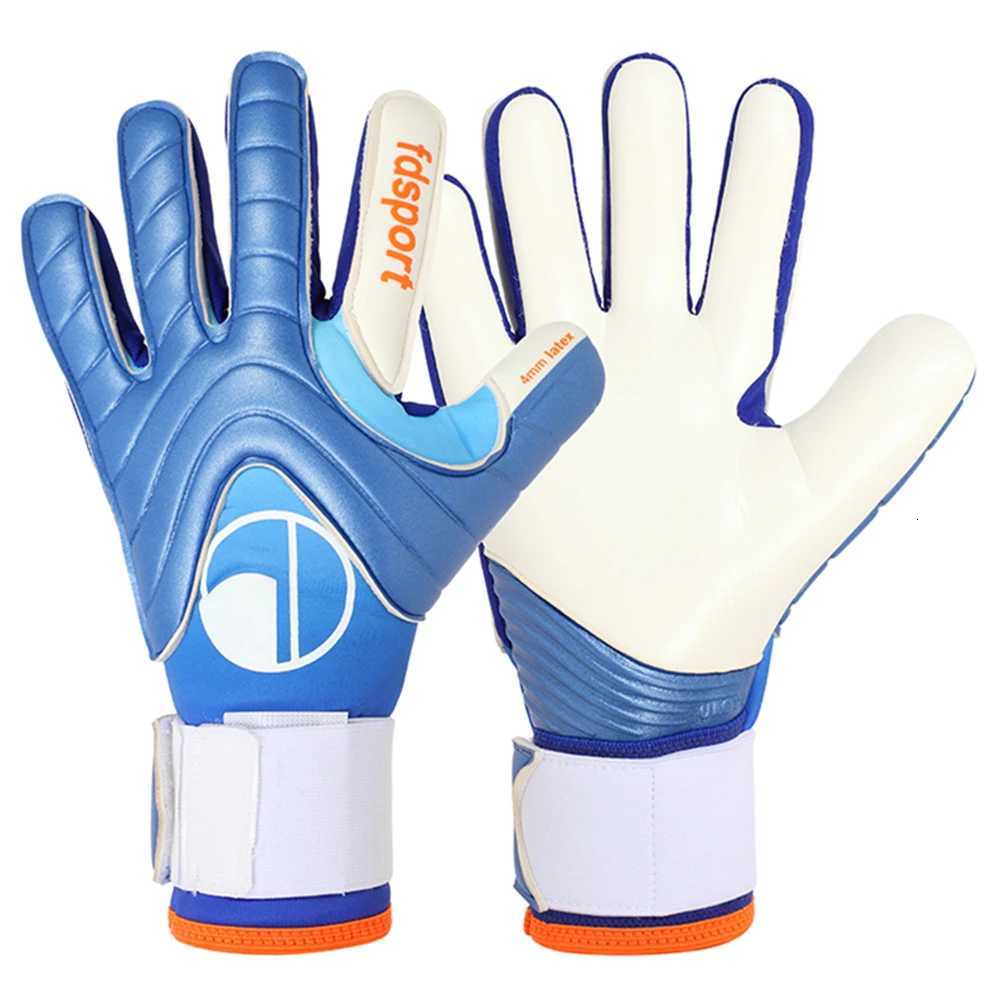 Men Women Professional Football Soccer Rugby Training Match Goalkeeper Gloves Goalie Glove Non-slip 4mm Thicken Latex ProtectionW251112