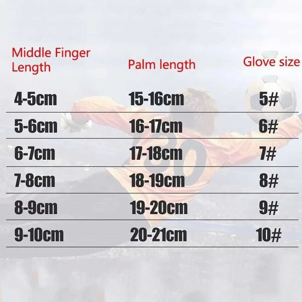 Mens Childrens Adults Professional Goalkeeper Gloves Finger Protection Thick Latex Football Football Goalkeeper Gloves 5-Finger Goalkeeper GlovesXJ250