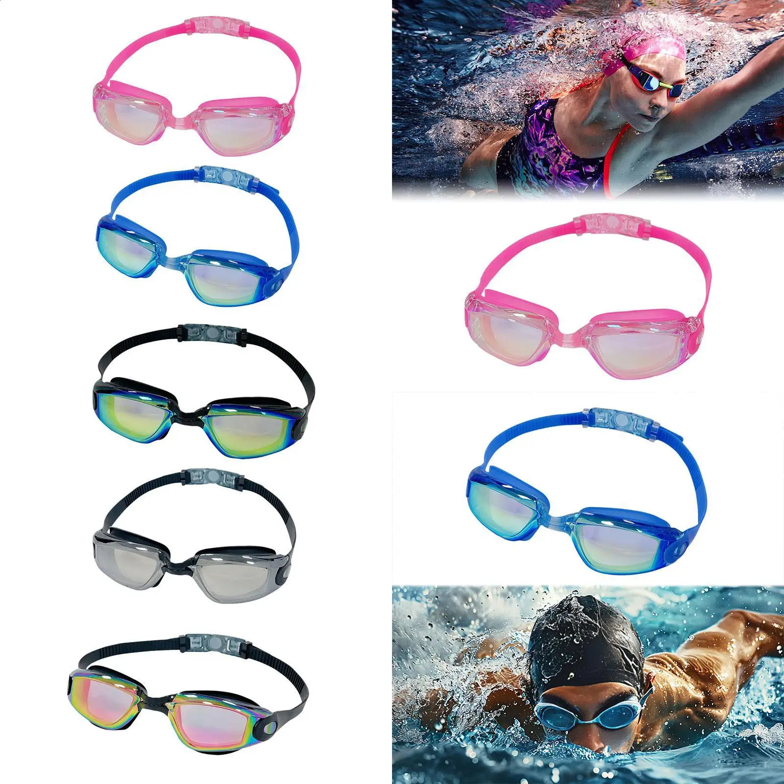 Swim Goggles Clear View Leakproof Swim Eyewear for Party Outdoor Summer 250411