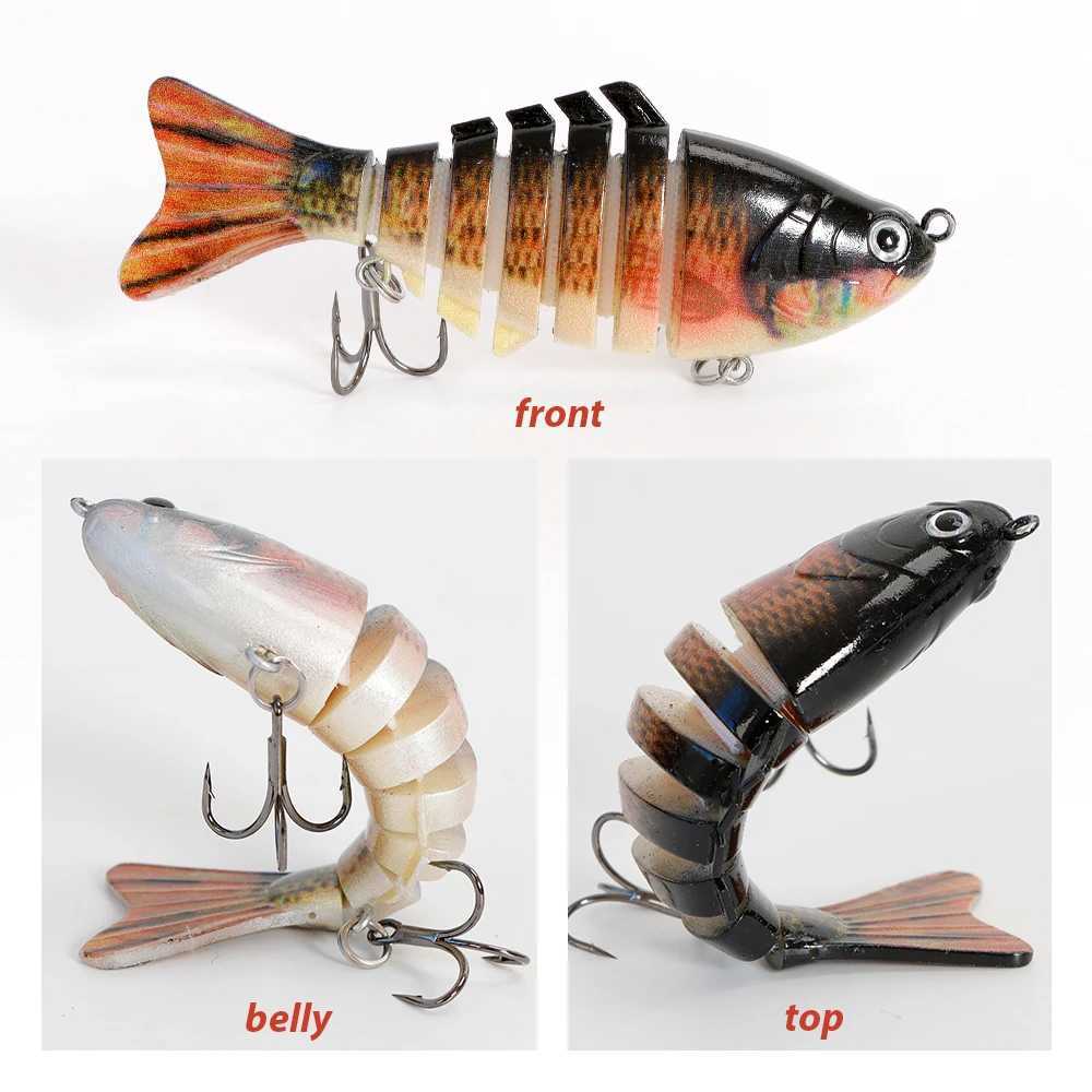 TOLU 15g/10cm Sinking Wobblers Fishing Lures Jointed Crankbait Swimbait 7 Segment Hard Artificial Bait For Fishing Tackle Lure Z250411