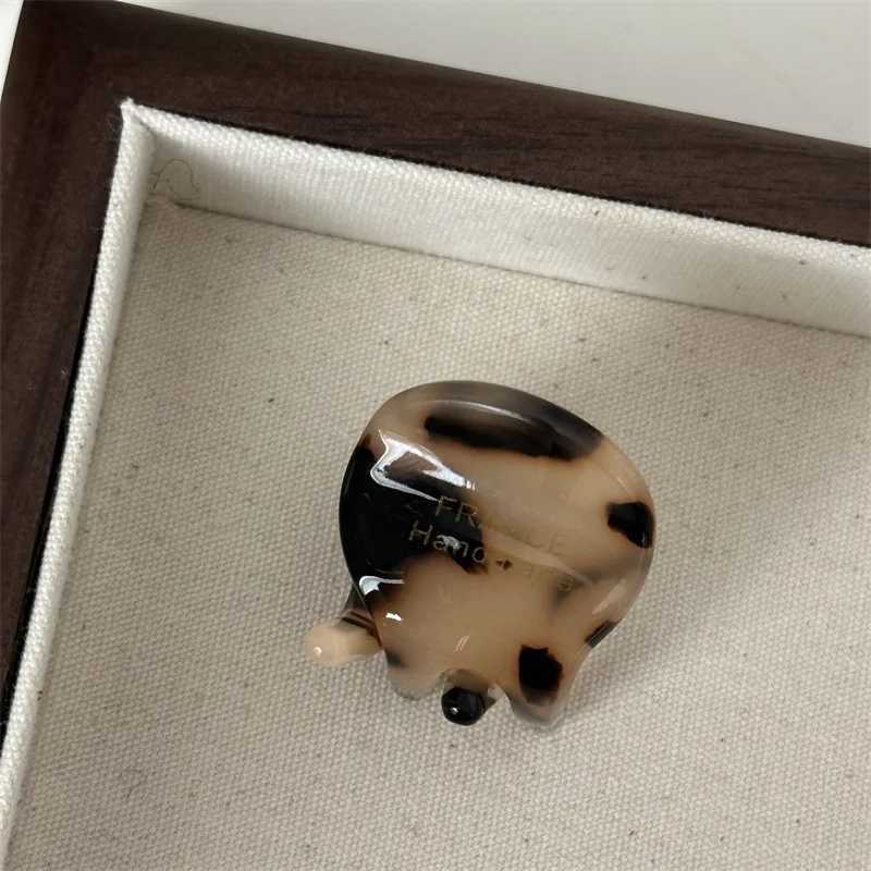 Womens Mini Exquisite Version Gold Label Acetate Small Hair Claw Bucket Womens Fashion Side Clip Girl Cute Hair Accessories Y2504012