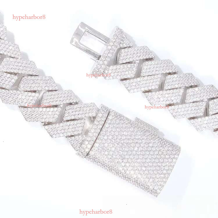 Moissanite bracelet Necklace s Rap hip-hop style Fashion punk full of dias Cuban chain