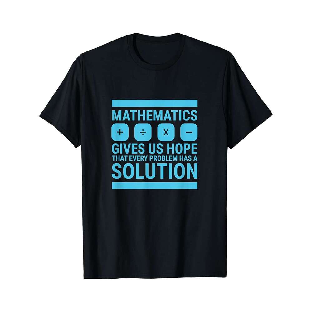 Designer T shirt Mathematics Give Us Hope Cute Funny Gift Math Lover - 220g T shits