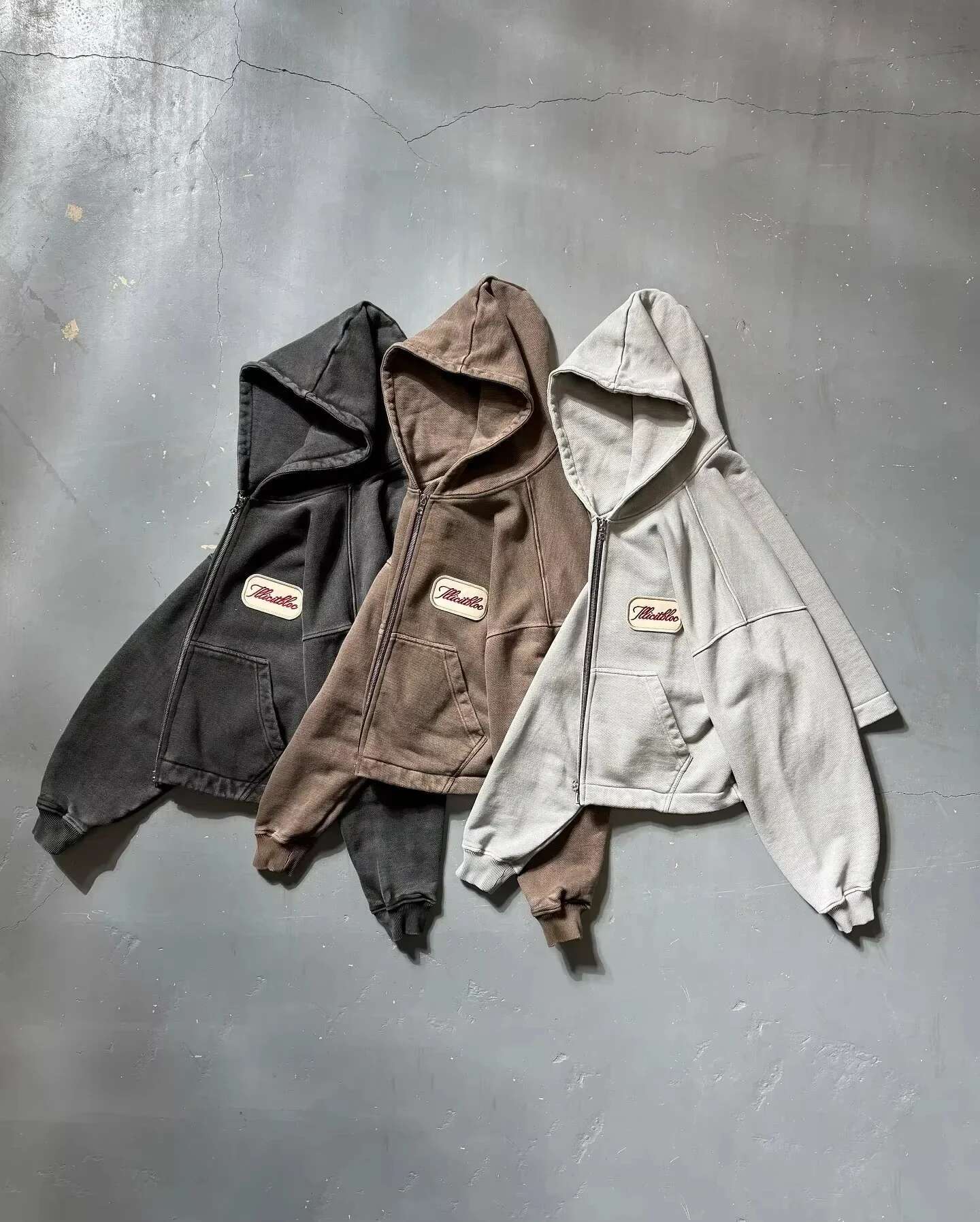 American Fashion Hip Hop Letter Embroidered Zipper Men Street Y2K New Casual Loose Fleece Padded Sweatshirt Unisex Hoodie