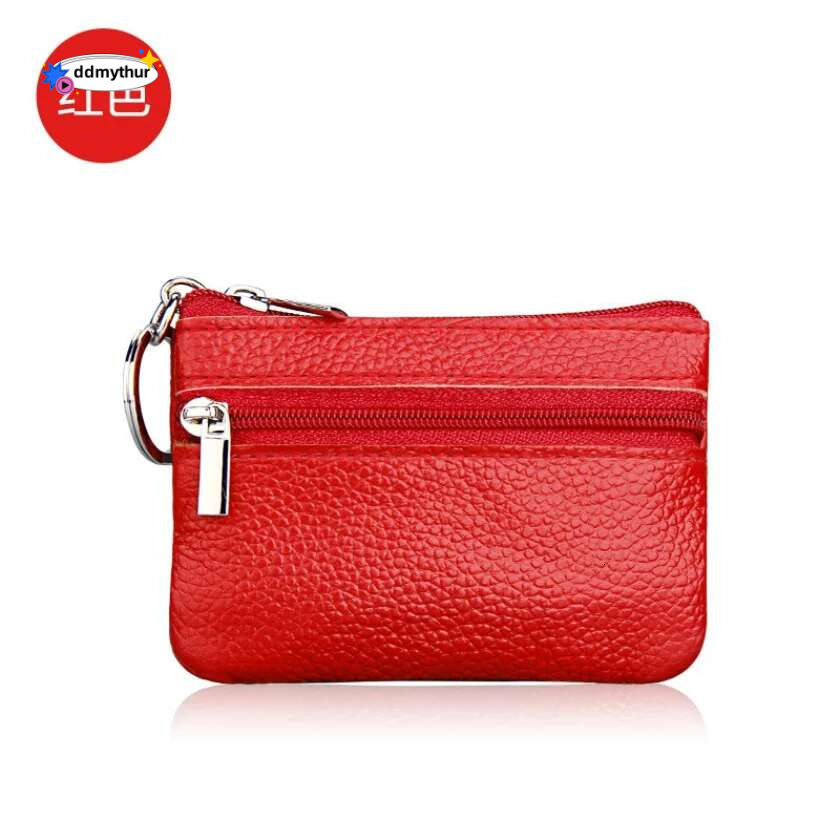 2019 Brand Casual Women Fashion Genuine Leather Car Key Holder Keyring Pouch Coin Purse Case Wallet ddmythur