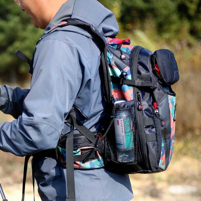 HISTAR Big Capacity Outdoor Backpack Multi-Space Multi-Functional 25LCasting Rod Fishing Detachable Bag Z250411
