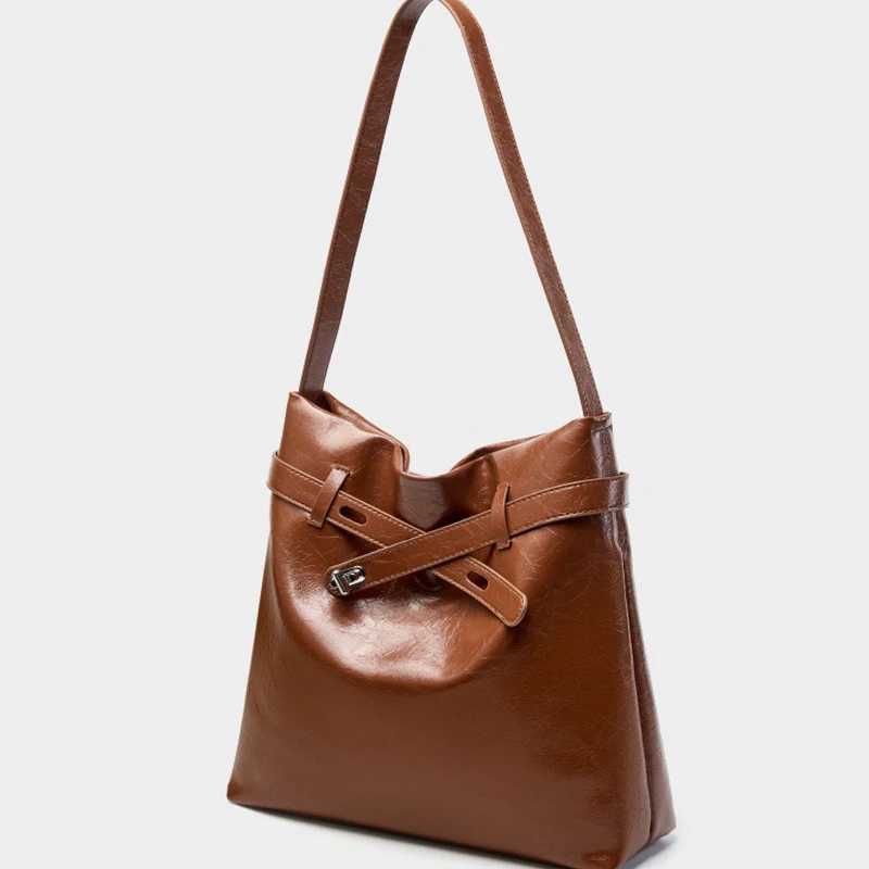 2024 Real Leather Woman Tote Bag Shoulder Crossbady Bag Underarm Bag LuxuryC250412