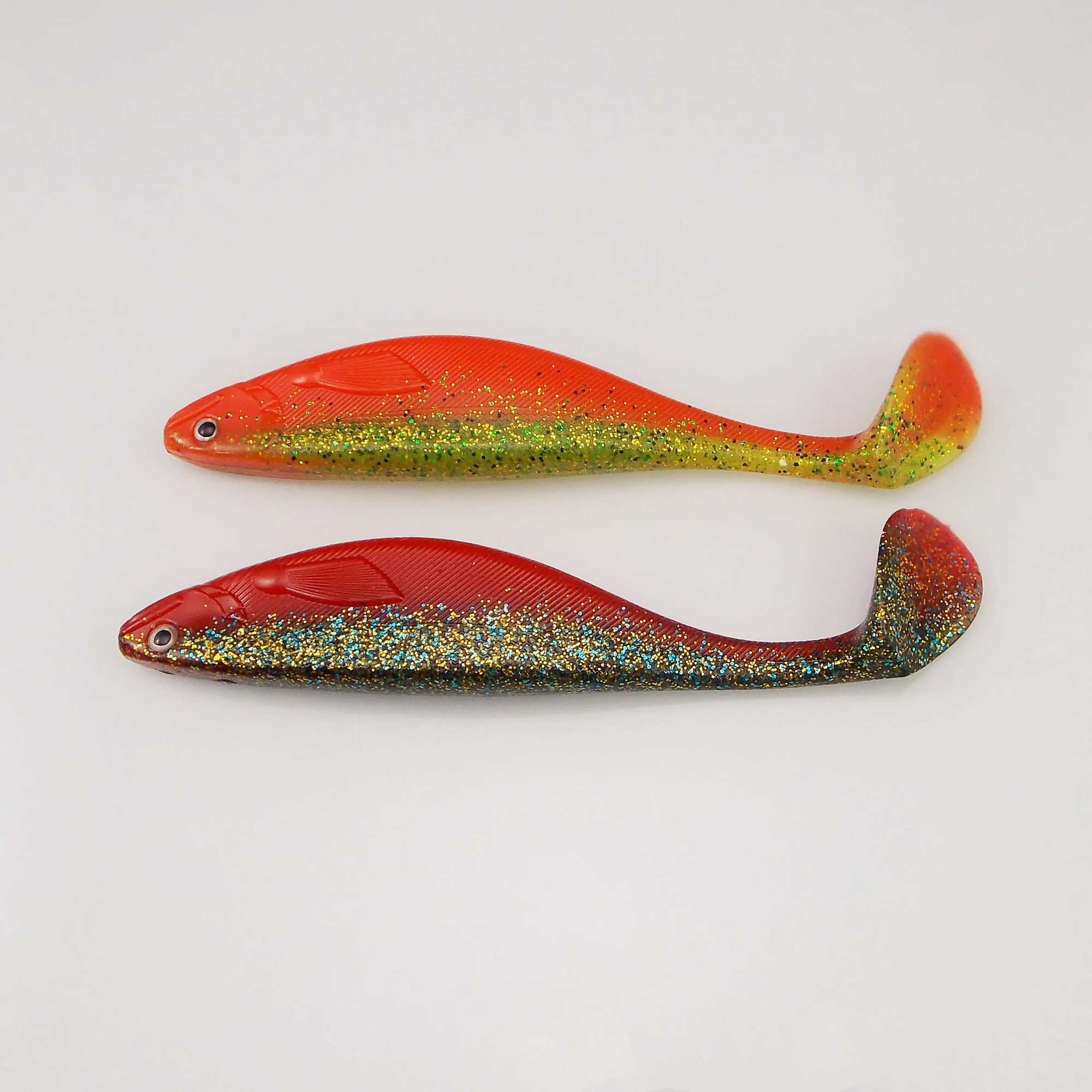 ESFISHING Soft Silicone Bait Scot Shad 175m 42g Large Sea Fishing Tackle Injected Scent and Salts Pesca Artificial Fishing Lures Z250411