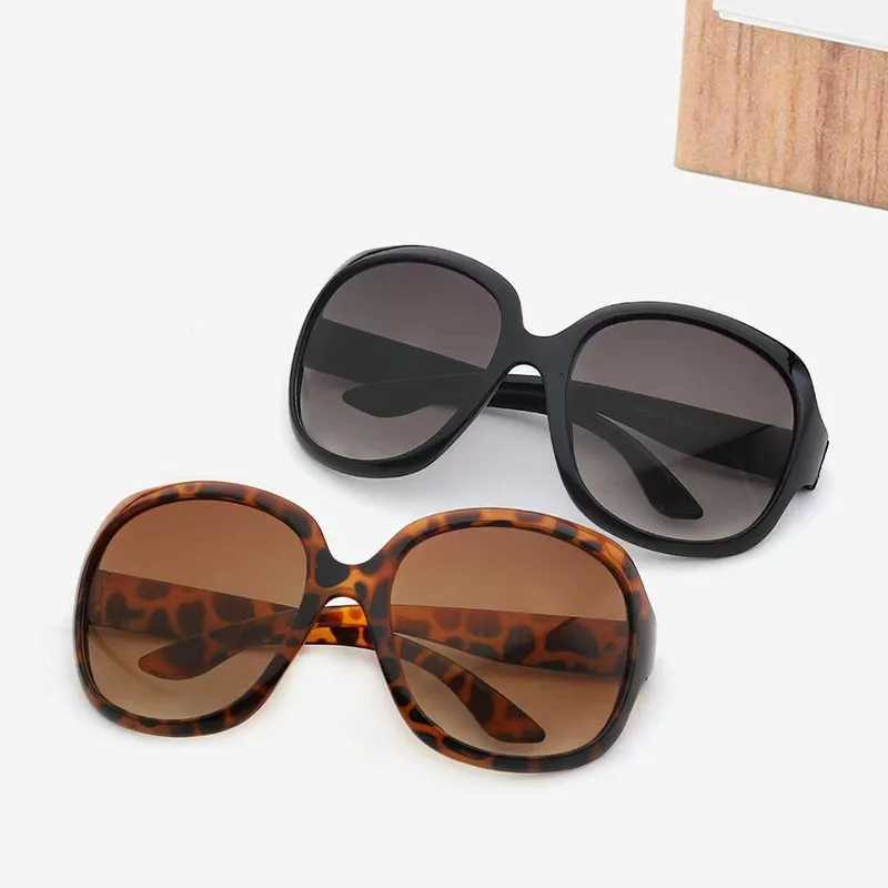 New Large Frame Oval Shape Sunglasses Womens Brand Designer Fashion Sun Glasses Women Outdoor Travel Eyewear UV400 Gafas De SolC250411