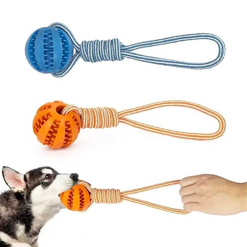 High Quality Interactive ice skating ball toy with rope suitable for large dogs bite chew resistant and small dog training pet accessori T2504012