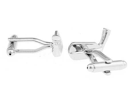 Sports Design Golf Club Cufflinks Rust proof Silver Cufflinks Wholesale and Retail High quality Brass MaterialsT250412