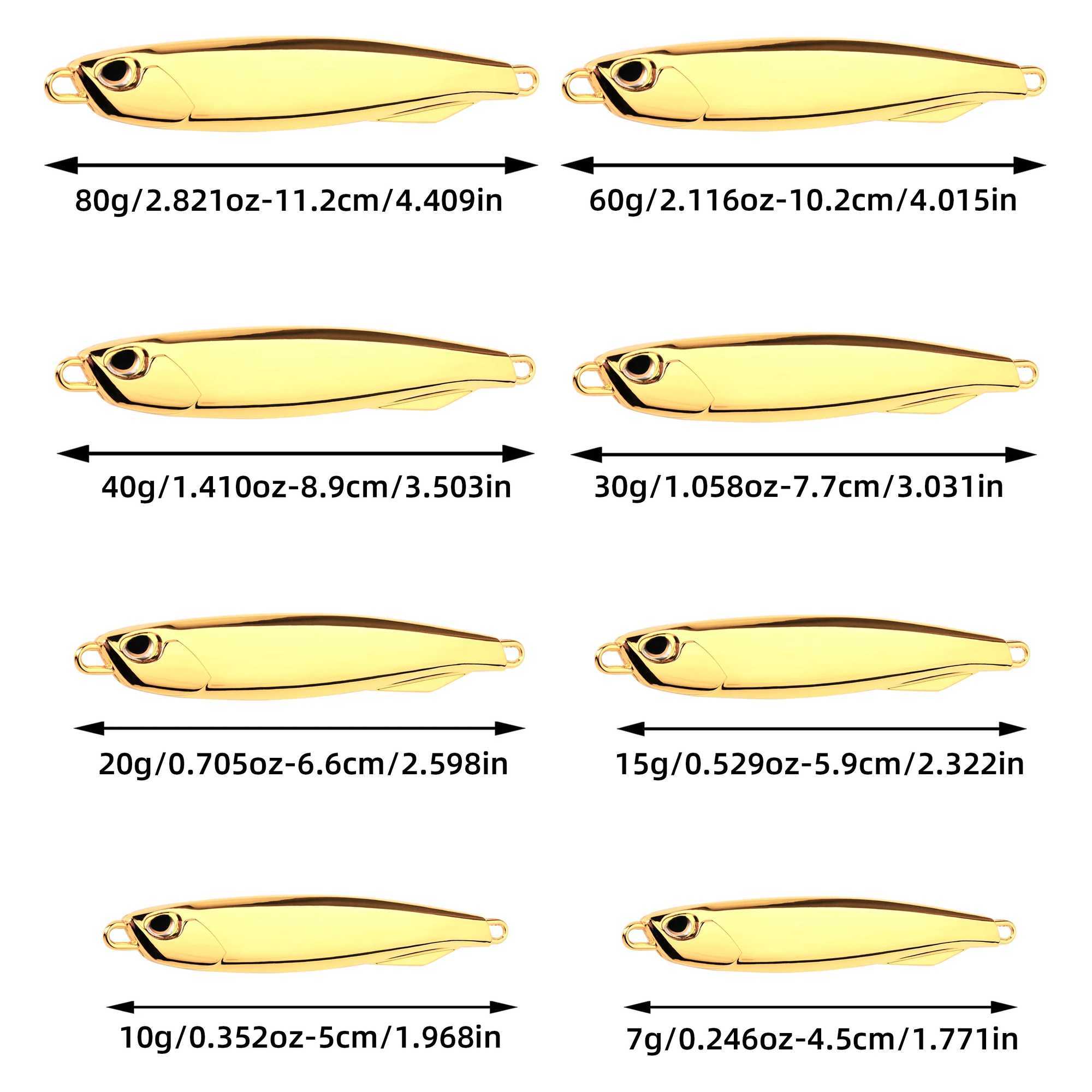 1PCS Japanese Metal Lure Bait Strong Fish Induction 7g-30g 40g 3 Color Metal Fishing Lure Zinc Alloy Long Bait Bionic Fake Bait Z250411