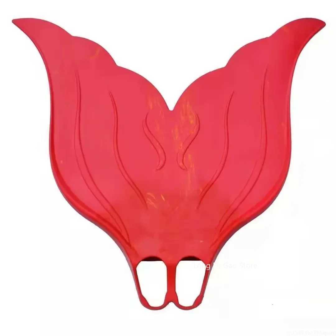 Adult and Childrens Professional Mermaid Fin Water Sports Training Swimming Soft Rubber Large Single Fin Childrens Foot Flip up Swimming ShoesY250412