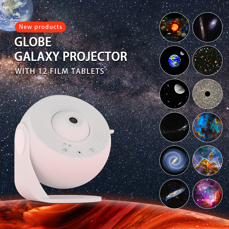 Star Galaxy Projector, 12 in 1 Planetarium Star Projector Realistic starry night light, 360° rotation, timing, silent , bedroom, party, game room proj