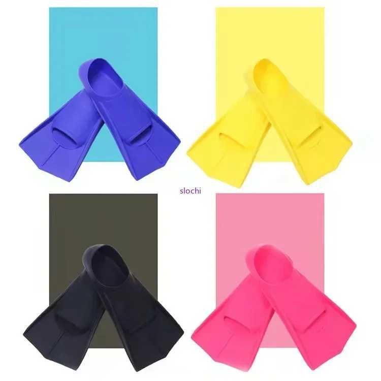 New Summer Childrens Diving Fin Training Diving Equipment Wholesale Silicone Swimming Fin Freestyle Silicone Short Flip CoverY250412