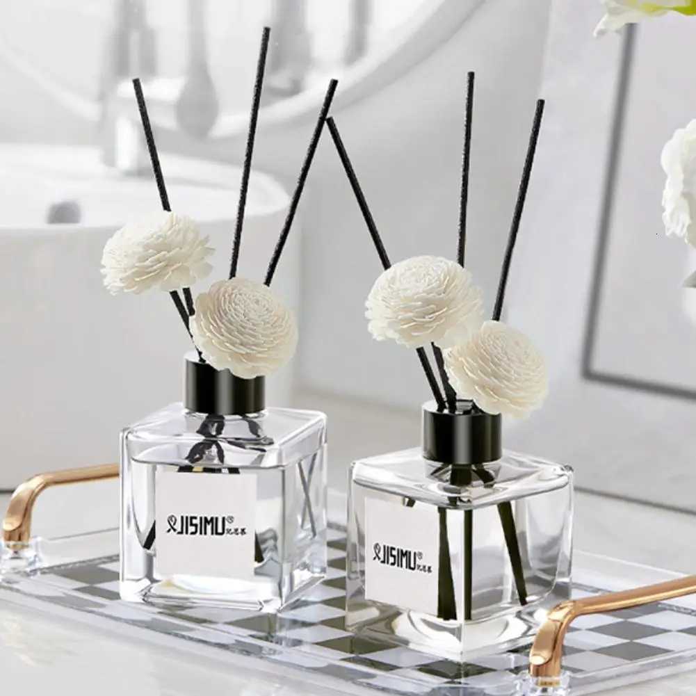 50ml Flameless Home Fragrance Room Perfume Liquid Jasmine Diffuser Flower Oil Reed Aromatherapy With Plastic Essential Bott F6X6 X251112