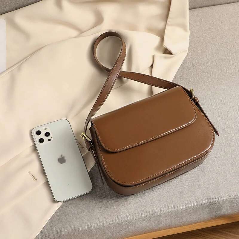 Designer Bag Genuine Leather Woman Small Square Shoulder Handbags Ladies Crossbody Bags Designer Minimalism Tofu Bag