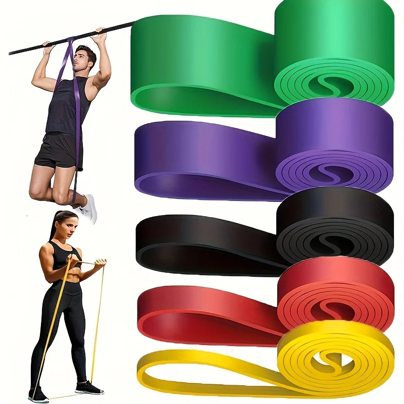 Resistance Bands Set Pull Straps Assistive PullUp Exercise Leg for Gym Fitness Home Workout Equipme 251112
