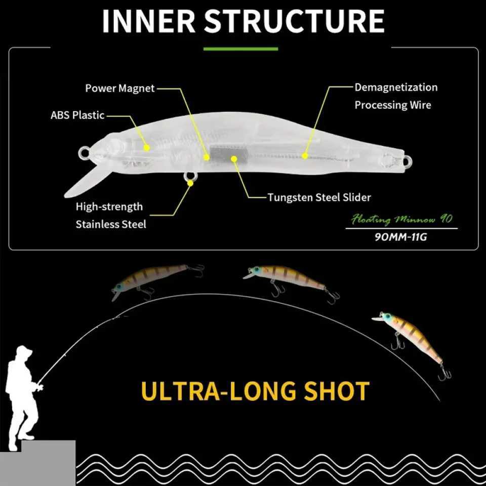 TSUYOKI Watson 90 Minnow Lure Magnet System fishing lureAssorted color minnow crank hot model 2024 crankbait Zipbait Orbit 90sp Z250411
