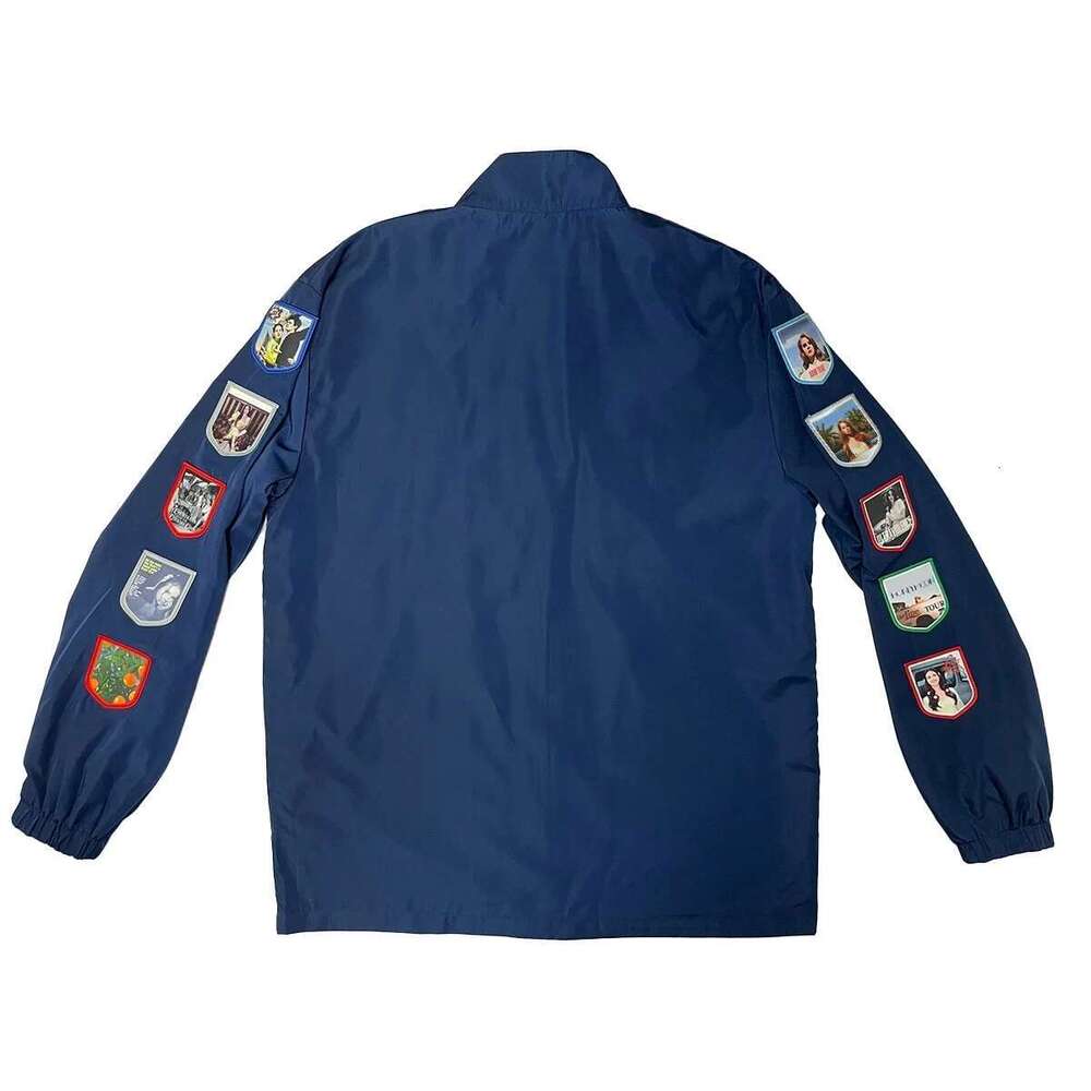 Designer Clothes Lana Merch Racing Jacket With Patches Commemorative LDR Racer Jackets In Navy For Women And Men Del Tops Coat Reys Clothing