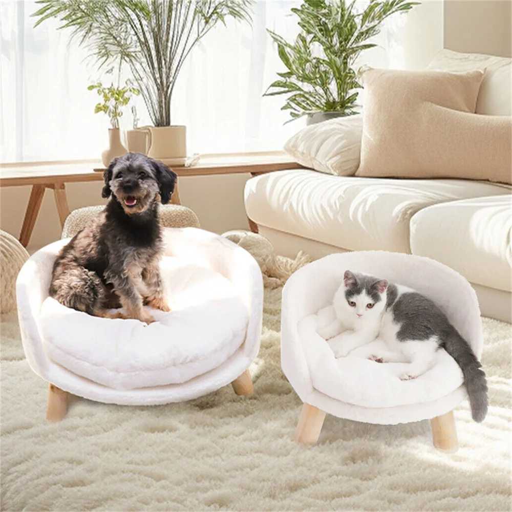 Super soft elevator dog cat sofa bed sofa pet dog chair back seat stool lounge with detachable waterproof pad X250412