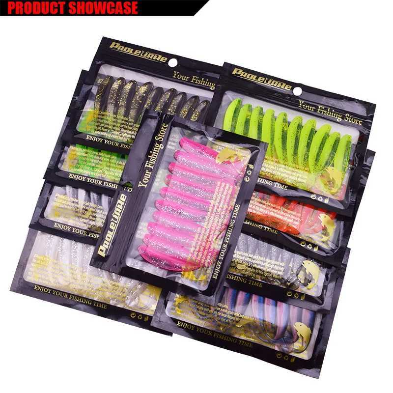 Proleurre Easy Shiner Soft Bait Worm Silicone Fishing Lure Double Color Jig Wobblers Artificial Bait Swimbait Carp Bass Tackle Z250411