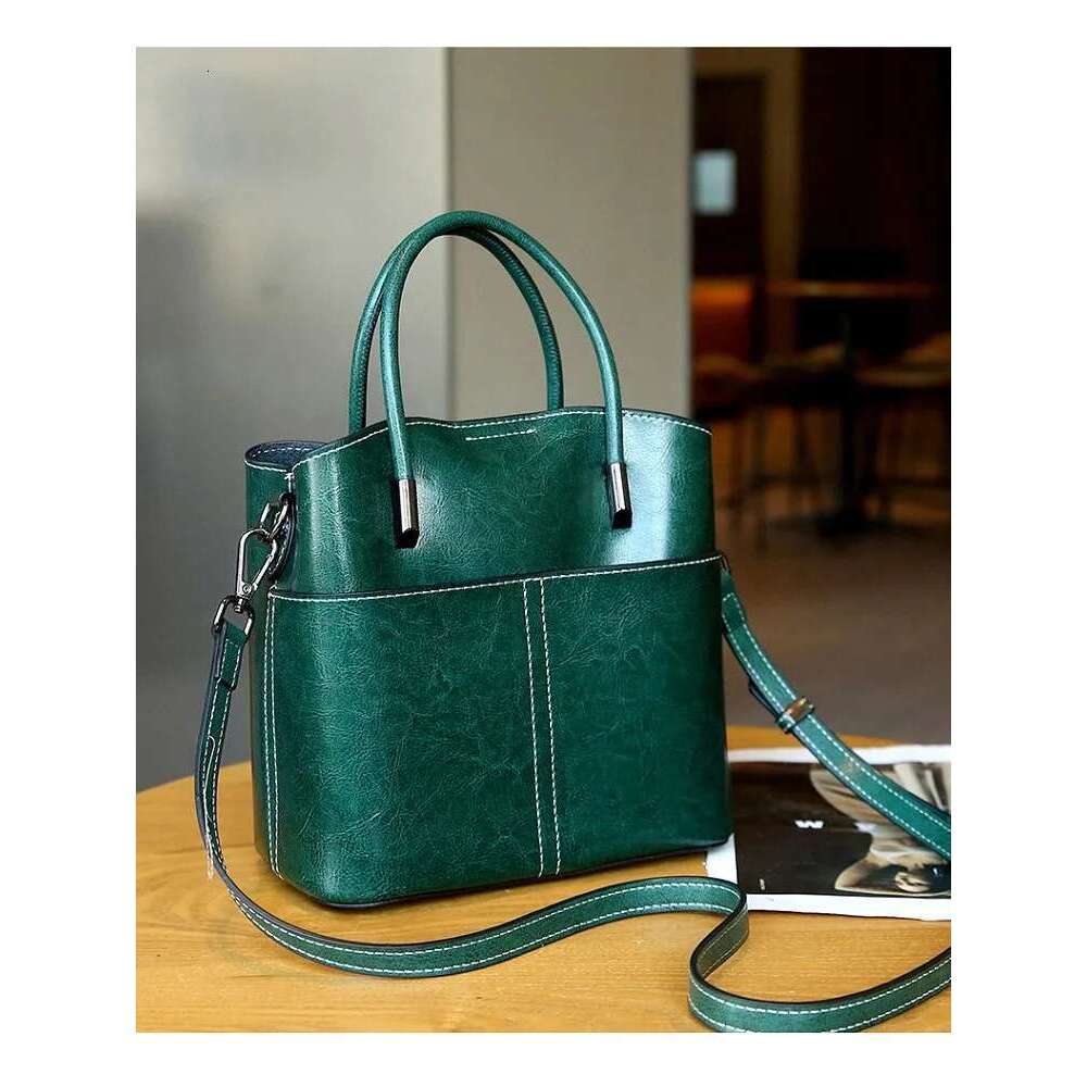 Designer Bag 100% Geniune Leather Women Bucket Casual Ladies Crossbody Hand High Quality Commuter Shoulder Bag For Girls
